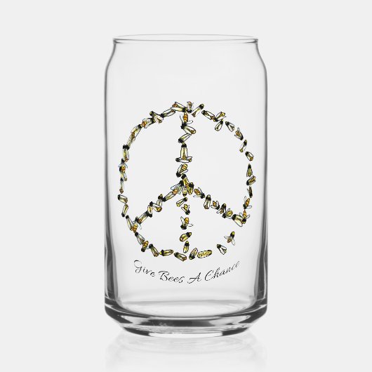 Bienen eine Chance geben Dosenglas (Vorderseite)
