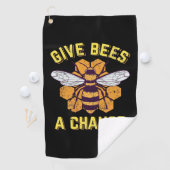 Bienen eine Chance geben Golfhandtuch (Insitu)