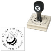 Bienen eine Chance Rubber-Briefmarke geben Gummistempel (Stempel)