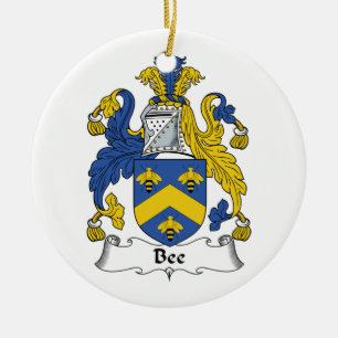 Bienen-Familienwappen Keramikornament
