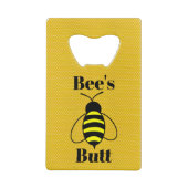 Bienen-Flaschenöffner Geldbeutel Flaschenöffner (Rückseite)