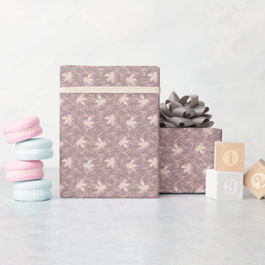 Bienen + Flieder Geschenkpapier (Babyparty)