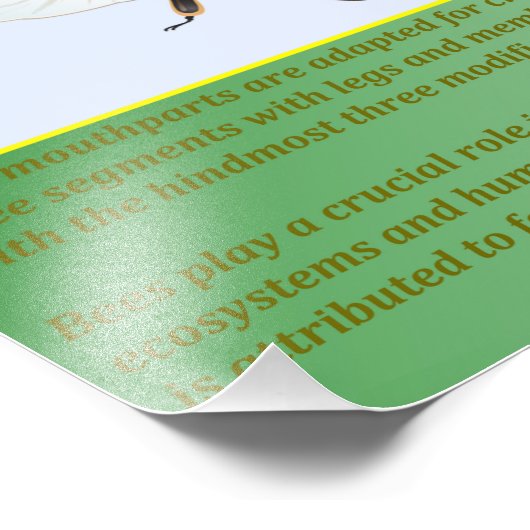 Bienen Fotodruck (Ecke)