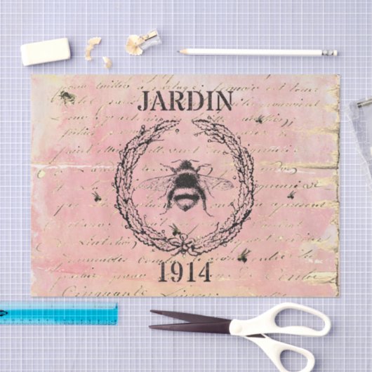 Bienen-Franzosen Jardin Seidenpapier (Handwerk)