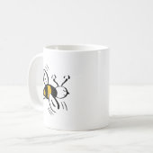 Bienen-freier Honig und Schwarzes Kaffeetasse (Vorderseite Links)