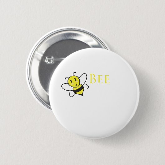 Bienen-freier inspirierend Entwurf Button (Vorne & Hinten)
