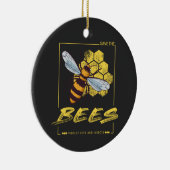 Bienen für Imker und Apiarist gerettet Keramik Ornament (Rechts)