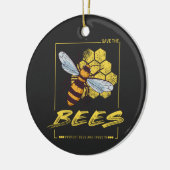 Bienen für Imker und Apiarist gerettet Keramik Ornament (Links)