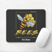 Bienen für Imker und Apiarist gerettet Mousepad (Mit Mouse)