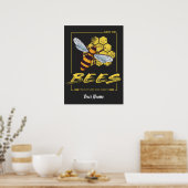 Bienen für Imker und Apiarist gerettet Poster (Küche)