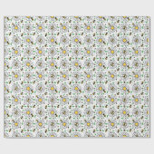 Bienen & Gänseblümchen Geschenkpapier (Flach)