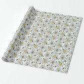 Bienen & Gänseblümchen Geschenkpapier (Ungerollt)
