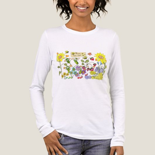 Bienen Garten Tri-Blend Shirt (Vorderseite)
