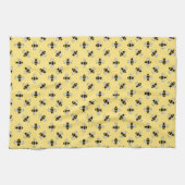 Bienen Geburtstagsparty Baby Brautparty gelb Geschirrtuch (Horizontal)
