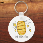 ‚Bienen Gelassen‘ Schlüsselanhänger (Vorderseite)