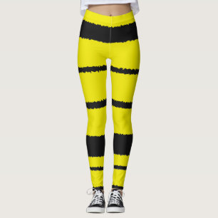 Bienen Gelb- und Schwarzstreifen-Leggings Leggings