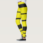 Bienen Gelb- und Schwarzstreifen-Leggings Leggings (Links)