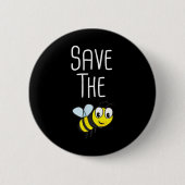 Bienen gerettet - Bienenschutz Button (Vorderseite)