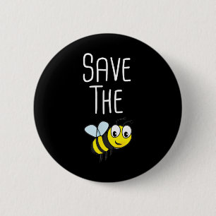 Bienen gerettet - Bienenschutz Button