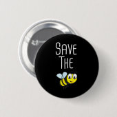 Bienen gerettet - Bienenschutz Button (Vorne & Hinten)