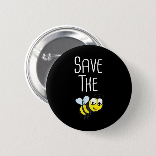 Bienen gerettet - Bienenschutz Button (Vorne & Hinten)