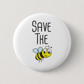 Bienen gerettet - Bienenschutz Button (Vorderseite)
