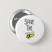 Bienen gerettet - Bienenschutz Button (Vorne & Hinten)
