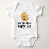 Bienen 🌝 Geschenk für Großkind - Meine Oma-Lieben Baby Strampler (Vorderseite)