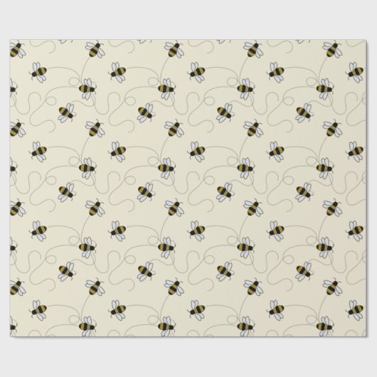 Bienen Geschenkpapier (Flach)