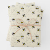 Bienen Geschenkpapier Set (Beispiel)