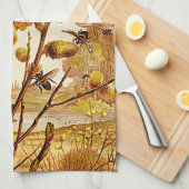 Bienen Geschirrtuch (Viertel Falte)