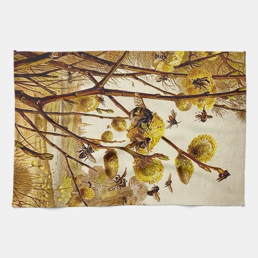 Bienen Geschirrtuch (Horizontal)