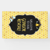 Bienen-Geschlecht decken Babyparty auf Banner (Horizontal)