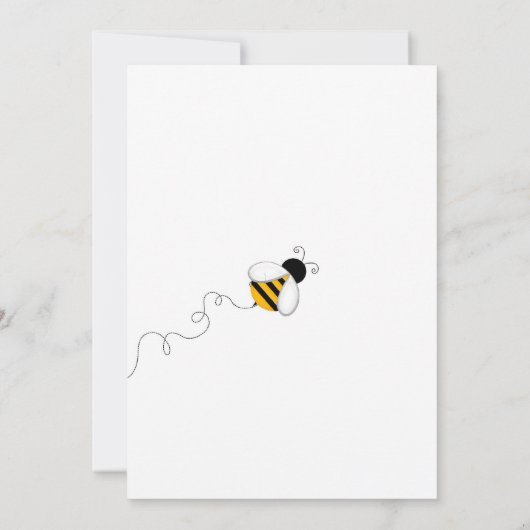 Bienen-Geschlecht decken Einladung auf (Rückseite)