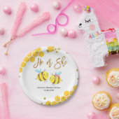 Bienen-Geschlecht decken Party-PapierTeller auf Pappteller (Party)