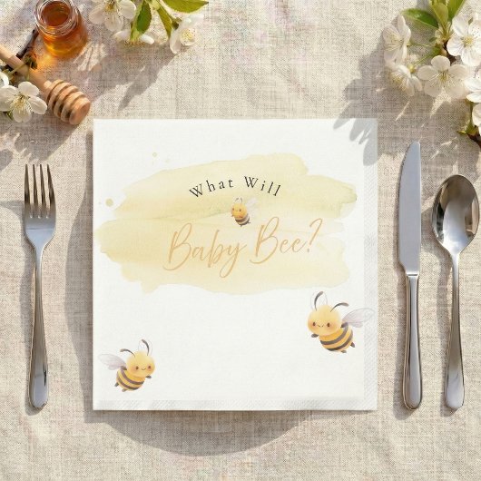 Bienen-Geschlechtsenthüllungsservietten Was Wird B Serviette