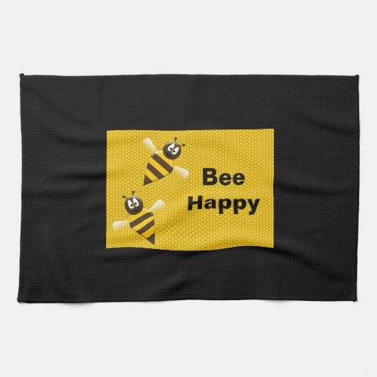 Bienen-glückliche Hummel-Geschirrtücher Geschirrtuch (Horizontal)