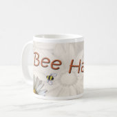 "Bienen-glückliche" Tasse (Vorderseite Links)