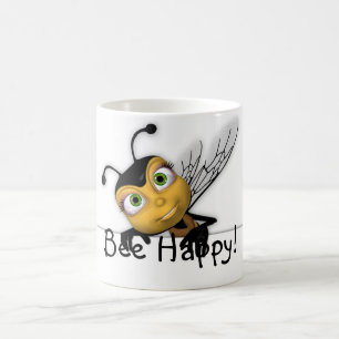 Bienen-glückliche Tasse - Spaß-Honig-Biene