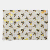 Bienen Gold Honeycomb Geschirrtuch (Horizontal)