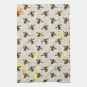 Bienen Gold Honeycomb Geschirrtuch (Vertikal)