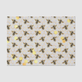 Bienen Gold Honeycomb Seidenpapier