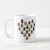 Bienen-Herz-Tasse Kaffeetasse (Links)