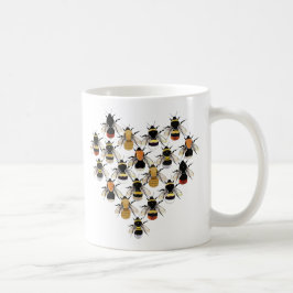 Bienen-Herz-Tasse Kaffeetasse