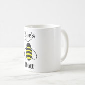 Bienen-Hintern-Kaffee-Tasse Kaffeetasse (VorderseiteRechts)
