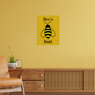 Bienen-Hintern-Poster Poster