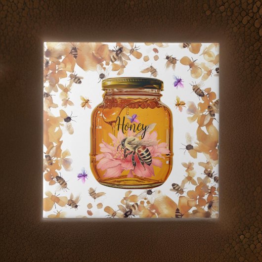 Bienen Honey Jar personalize | KERAMIK Fliese