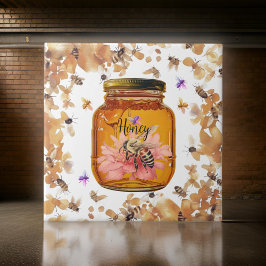 Bienen Honey Jar personalize | KERAMIK Fliese