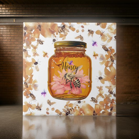 Bienen Honey Jar personalize | KERAMIK Fliese