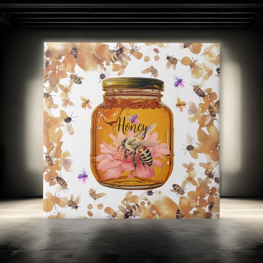 Bienen Honey Jar personalize | KERAMIK Fliese